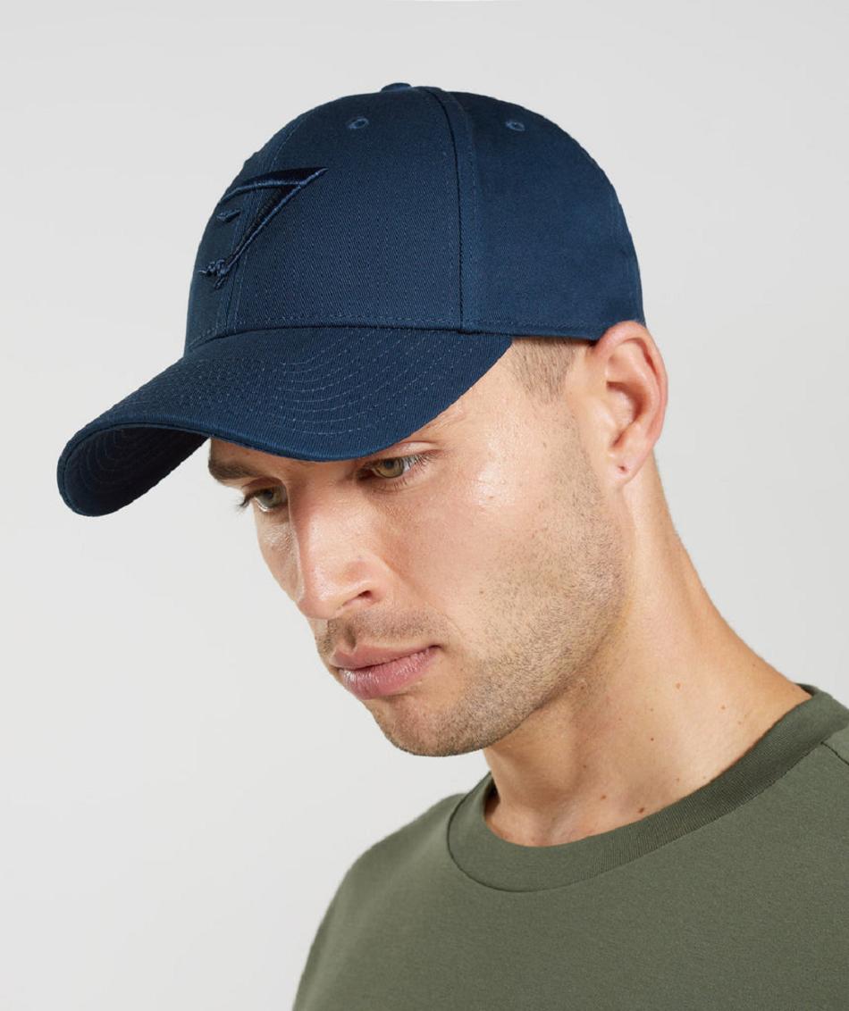 Czapki Damskie Gymshark Sharkhead Cap Granatowe | PL 2076WNB